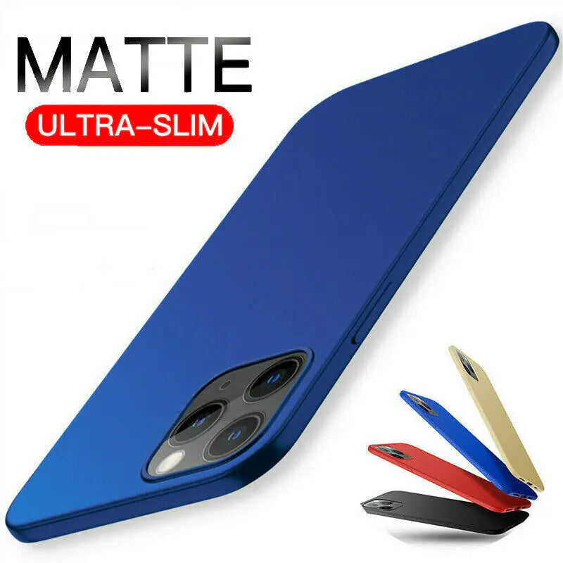 For iPhone 11 12 Pro Max Mini Ultra Thin Case Matte Hard Shockproof Slim Cover